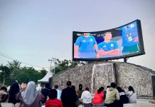 Warga Palu Antusias Nobar Final Piala Dunia 2026 di Taman Depan GBK