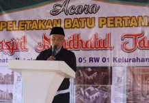 Peletakan Batu Pertama Masjid Raudhatul Jannah, Wali Kota Perkuat Kebersamaan