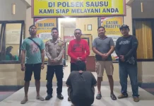 Polsek Sausu Tangkap Terduga Pelaku Pencurian Tiga Rumah di Balinggi Jati Parimo