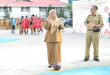 Sepak Bola Dangdut Antar ASN Pemprov Sulteng Meriahkan HUT ke-81 RI