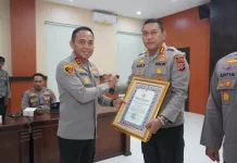 Polresta Palu Raih Penghargaan Predikat Pelayanan Prima 2025