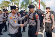 Kapolda Sulteng Serahkan 116 Personel Kepada Kapolres Banggai Laut