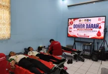 Ditjenpas Sulteng Sumbangkan 75 Kantong Darah untuk Masyarakat