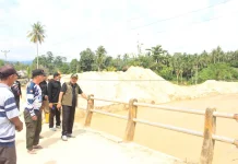 Wakil Bupati Parimo Pastikan Normalisasi Sungai Air Panas Rampung