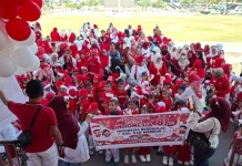 Parade Merah Putih TK Negeri Pembina Palu Tanamkan Nasionalisme Anak Usia Dini