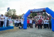 Fun Walk Kanwil Imigrasi Sulteng Pererat Sinergi Antarlembaga