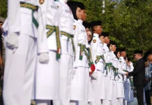 Wali Kota Palu Kukuhkan 53 Anggota Paskibraka Kota Palu Tahun 2026