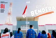 Semangat Kemerdekaan, RRI Palu Gelar Upacara HUT ke-81 RI