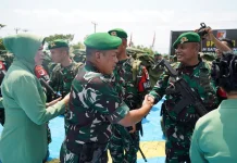 Danrem 132/Tadulako Sambut Kepulangan Satgas Yonif 711/Raksatama