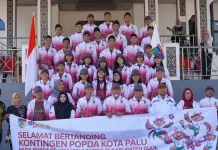 71 Atlet Pelajar Kota Palu Ikuti Kejuaraan POPDA Sulteng di Buol