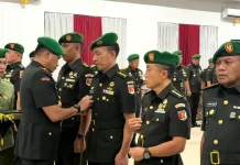 Pangdam 23 Palaka Wira Pimpin Sertijab Dua Pejabat Utama Kakudam dan Kakomlekdam
