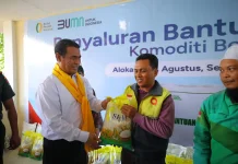Kunjungi Palu Mentan Amran Salurkan Bantuan Beras dan Bibit