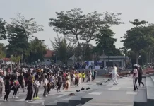 Lapangan Watulemo Jadi Aktivitas Favorit Kaum Ibu