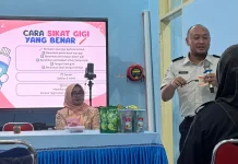 DWP Kanwil Ditjenpas Sulteng Edukasi Anggota Jaga Kesehatan Gigi