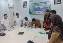 Lindungi Pekerja Rentan, Pemkab Touna Teken Kerjasama Dengan BPJamsostek