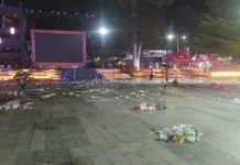 Sampah Berserakan Pasca Konser HUT ke-48 Kota Palu, DLH Soroti Kesadaran Masyarakat