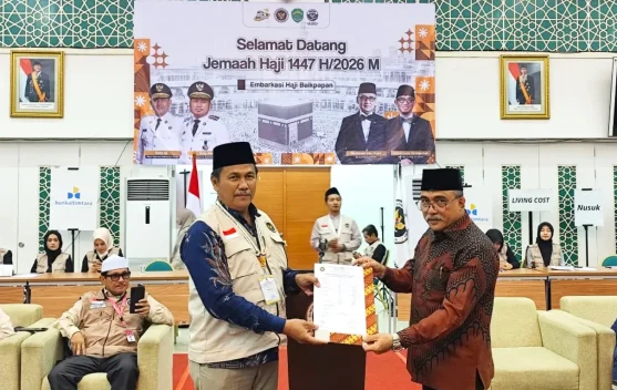 Jemaah Haji Sulteng Kloter 10 Tiba di Balikpapan, Siap menuju Tanah Suci