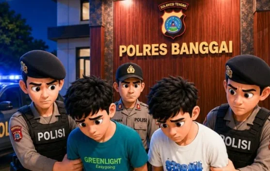 Polres Banggai Amankan Dua Remaja Terduga Pelaku Penggeroyokan