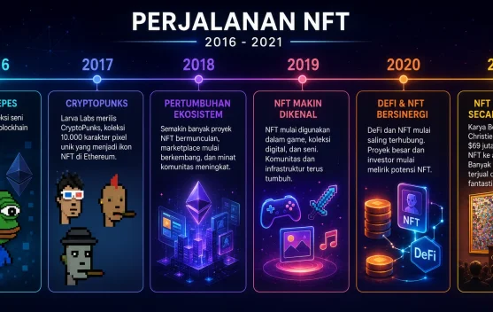 Jejak Sejarah NFT, Dari Eksperimen Blockchain hingga Mendunia