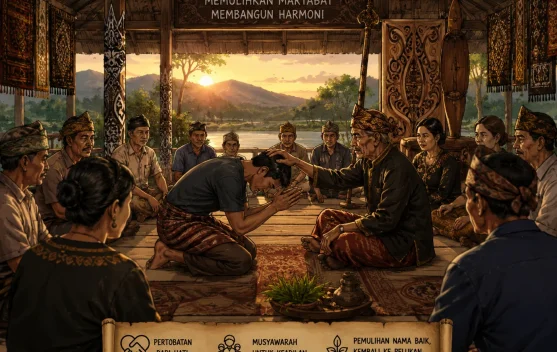 Hukum Adat Utamakan Pemulihan Nama Baik bagi Pelaku yang Bertobat