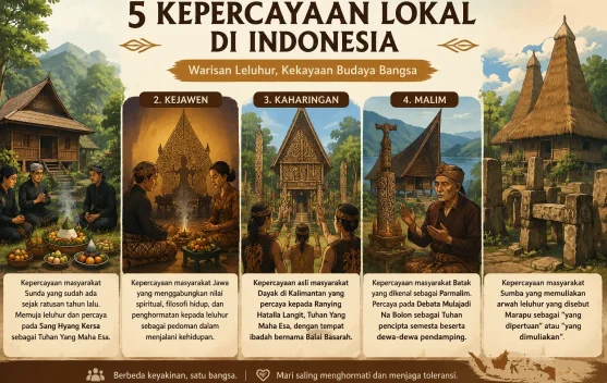 Ini 5 Kepercayaan Lokal yang Masih Hidup di Indonesia