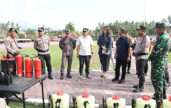 Antisipasi Karhutla, Kapolres Parigi Moutong Cek Kesiapan Peralatan Pemadam