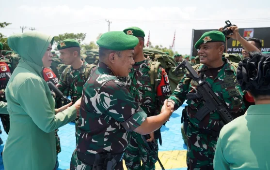 Danrem 132/Tadulako Sambut Kepulangan Satgas Yonif 711/Raksatama