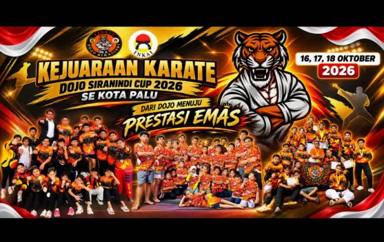 Persiapan Capai 70 Persen, Kejuaraan Karate Dojo Siranindi Cup 2026 Siap Digelar