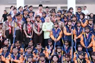 Wagub Reny Lepas Kontingen Kwarda Sulteng ke Jambore Nasional XII
