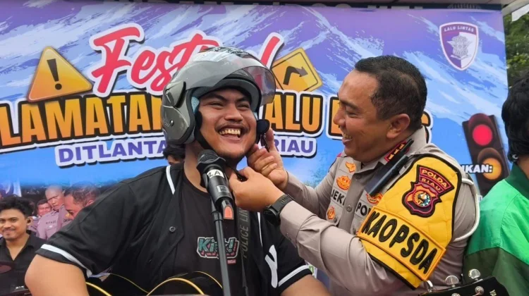 Festival Keselamatan Lalu Lintas Semarakkan CFD Pekanbaru