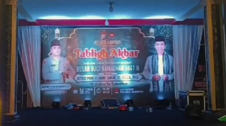 Polres Kampar Sambut Ramadan dengan Tabligh Akbar