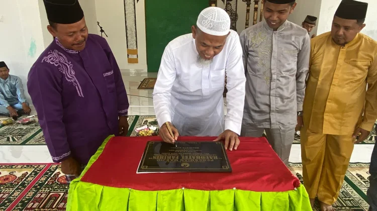 Wako Paisal Resmikan Masjid Raudatul Farihin