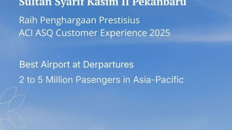 Bandara SSK II Pekanbaru Raih Penghargaan Kelas Dunia