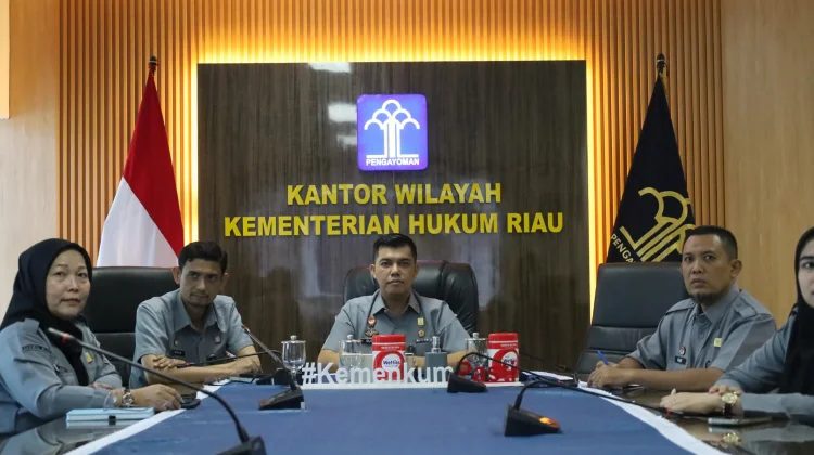 Kementerian Hukum Riau Ikuti Rapat Persiapan UPKP dan UDIN 2026