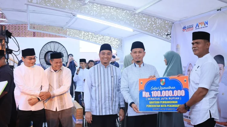 Safari Ramadan Payung Sekaki, Wako Pekanbaru Paparkan Progres Penanganan Banjir