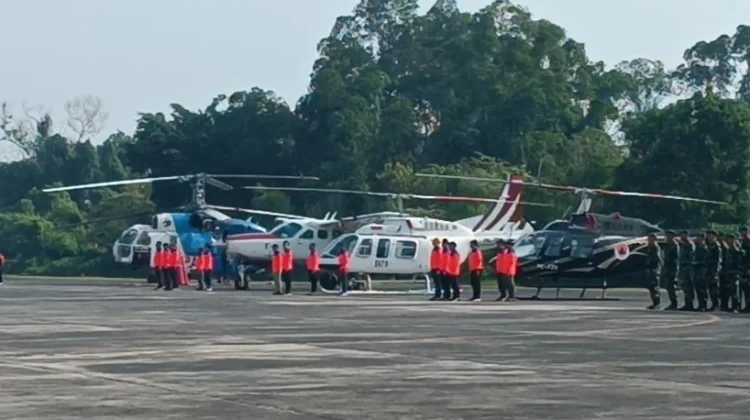 Dua Unit Helikopter BNPB Bantu Penanganan Karhutla di Riau