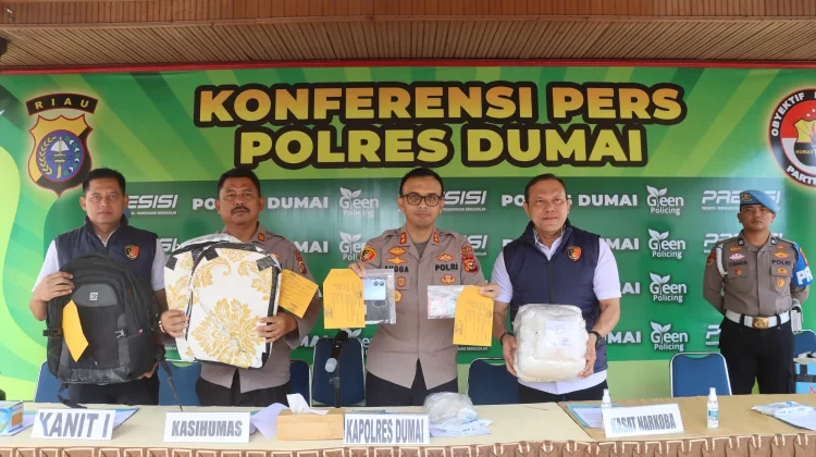 Polres Dumai Gagalkan Peredaran 9,96 Kg Sabu, Satu Kurir Ditangkap