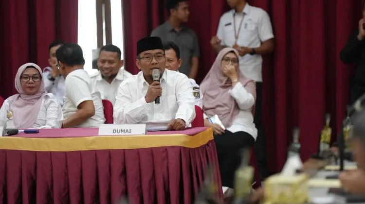 Wawako Dumai Sugiyarto Tekankan Pengawasan Stok Pangan Harian jelang Idulfitri