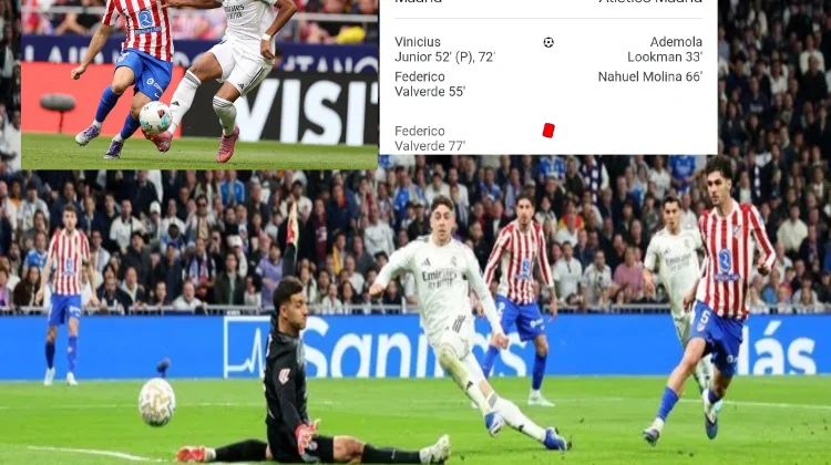 Vinicius Bersinar Madrid Menang Dramatis Atas Atletico