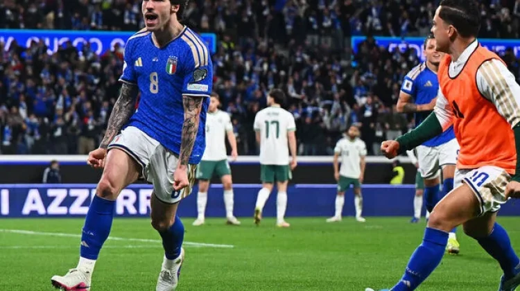 Menang 2-0 Atas Irlandia Utara, Italia menuju Final Playoff Kualifikasi Piala Dunia