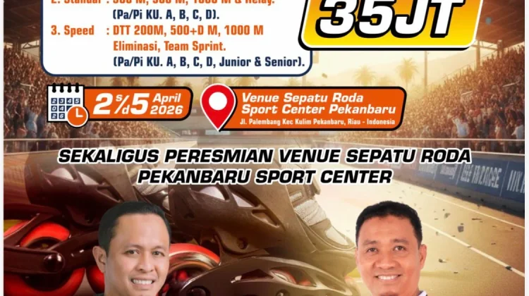 Pekanbaru Gelar Kejuaraan Sepatu Roda Internasional perdana