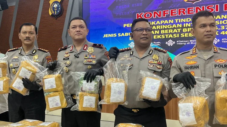 Polres Bengkalis Tangkap Kurir Jaringan Internasional