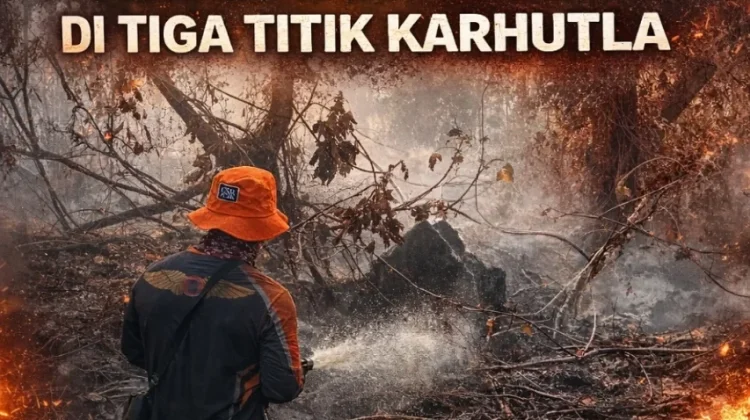 TRC BPBD Inhil Padamkan Karhutla