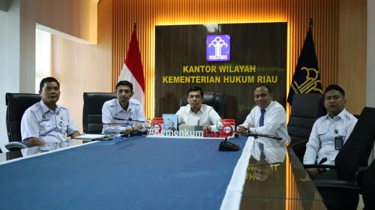 Kemenkum Riau Ikuti Sosialisasi Teknis Penilaian Mandiri SAKIP