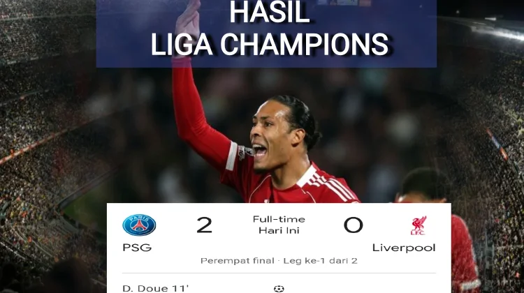 PSG Bekuk Liverpool 2-0 di Parc des Princes