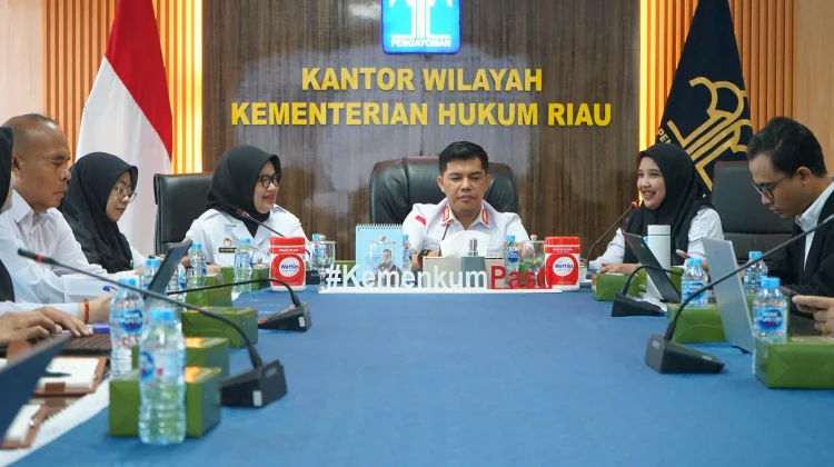Kemenkum Riau Terima Diseminasi Analisis Kebijakan dari BSK Hukum