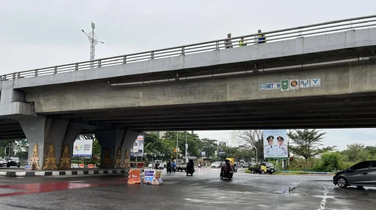 KPK Lakukan Kegiatan Teknis, Fly Over SKA Pekanbaru Ditutup Enam Hari