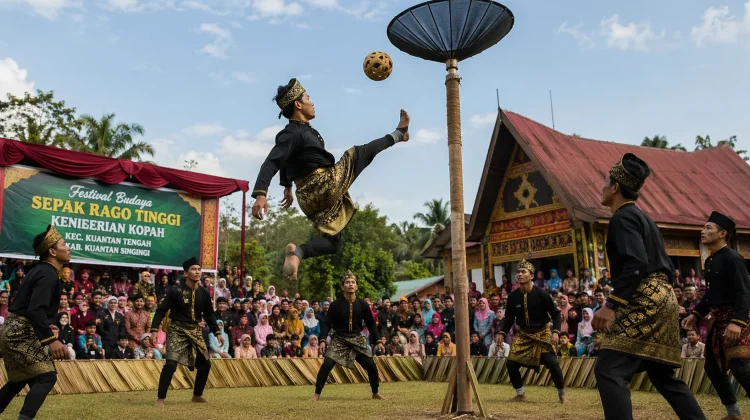 Sepak Rago Tinggi, Warisan Budaya Kuantan Singingi Sarat Nilai Kebersamaan