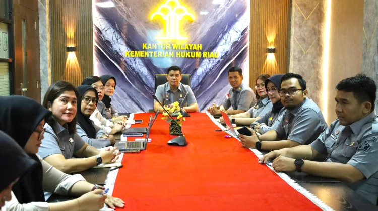 Kantor Wilayah Kementerian Hukum Riau Mengikuti  IP Talks