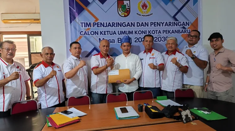 Faisal Reza Resmi Daftar Calon Ketua KONI Pekanbaru